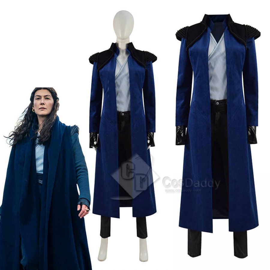 The Wheel of Time Moiraine Damodred Cosplay Costume Blue Cape Outfits